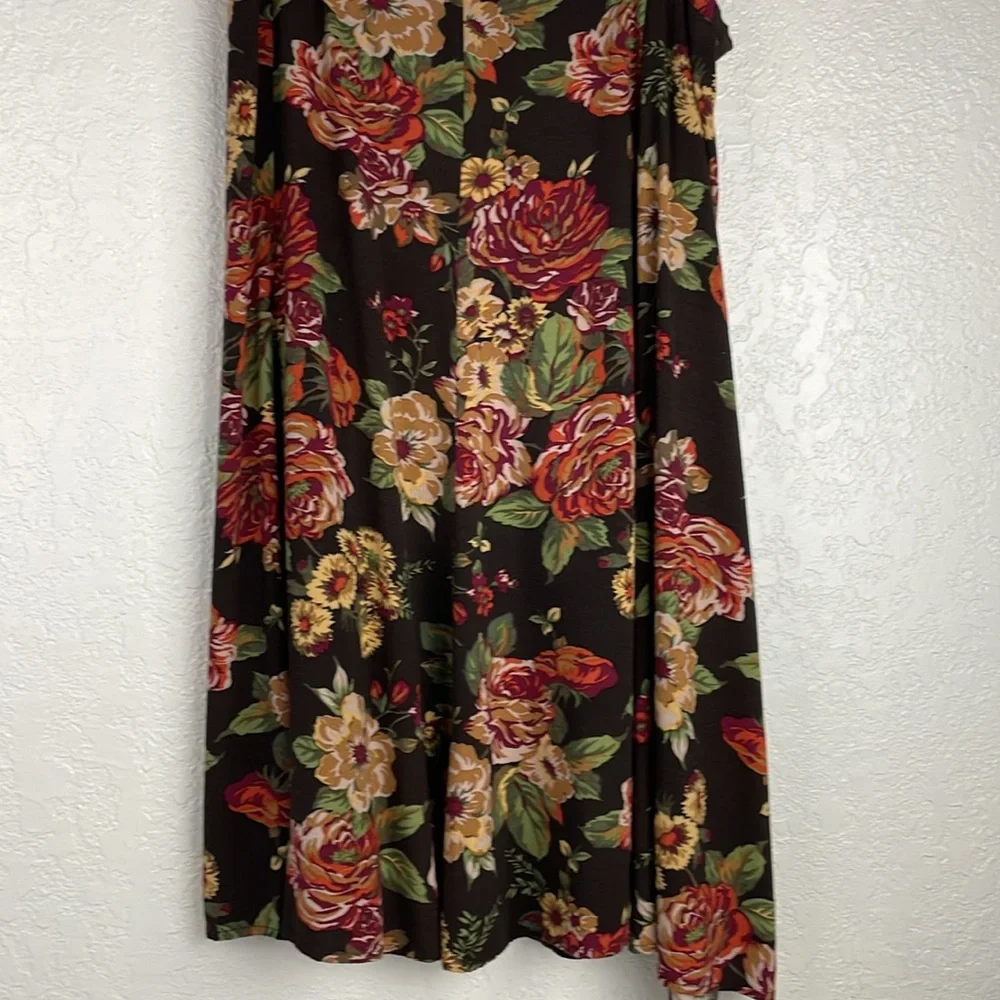 White Stag brown floral skirt - Picture 4 of 6